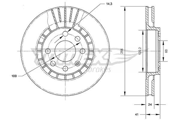 TOMEX BRAKES Bremžu diski TX 70-15